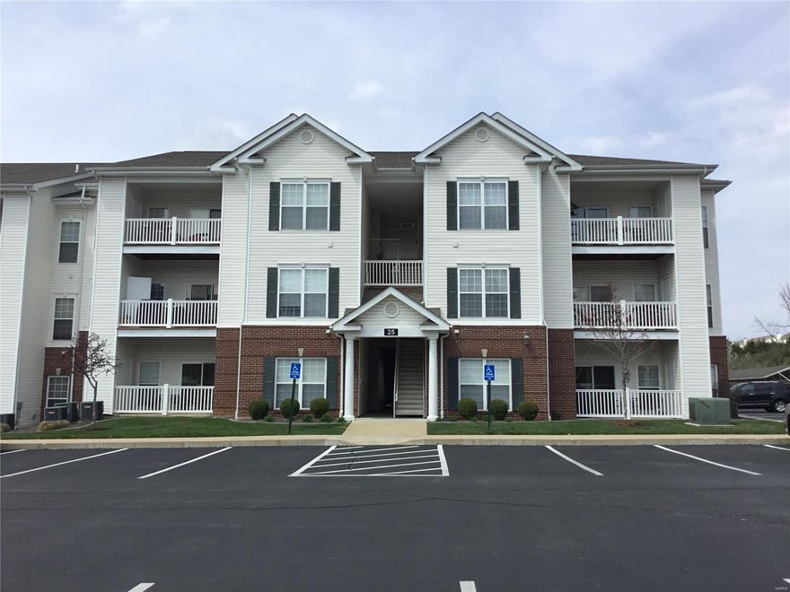 Don't miss out on this much sought after 1st floor unit!  Close to major shopping, highways and schools. Split bedroom floor plan with walk in closets, 9' ceilings, six panel doors, breakfast bar, storage closet and much more!  This unit also offers a quiet, semi private covered patio overlooking beautifully landscaped common ground.  Complex amenities include inground pool, clubhouse, work out room and dog park. Location: Ground Level