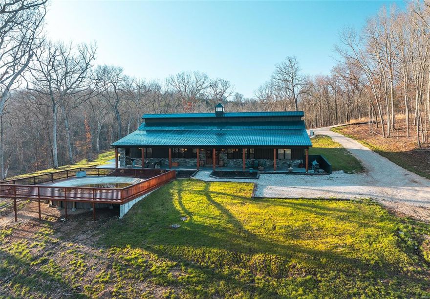 Beautiful Earth home on the Gasconade River! Check out this custom built 5 bedroom 3 1/2 bath home at the end of a secluded gravel road. Create your own personal getaway as you take in the beautiful scenes of the Ozarks and the Gasconade off your own front porch. This property has many features with a spacious home, a pool, three fireplaces, a covered porch and an outdoor entertainment center. This is the perfect home for the outdoor enthusiasts with 28 m/l acres and great Whitetail deer and turkey and great fishing and a boat ramp all on your own property.