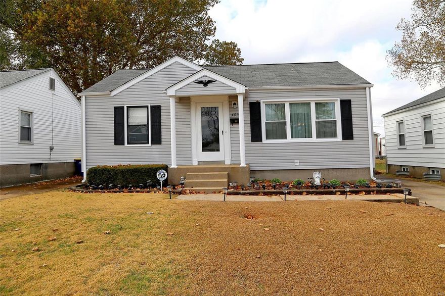 This home stands out in the neighborhood! Larger than most it has a  spacious family room with woodburning fireplace  which opens to the kitchen breakfast room area.  Master bedroom has full bath with walk-in shower. There is another full bath in the hall. Level fenced yard. Full basement is partly finished and has more living area.  Seller is selling "as is" but its far from typical. It invites you to reimagine its potential with a touch of your personal style!