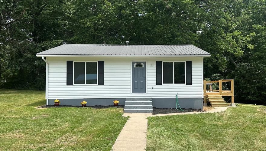 Price Improvement-Reduced for a Quick Sale! This totally remodeled home gives you peace not only from the location & quiet. Plus the muted earth tones.  That give this house a spa like feel. With all the updates you will be able to not worry about repairs or updating for quite some time. New Deck offers privacy, and wildlife view. Great Price for a "Like" New house. End of the street secluded trees, and greenery on 2 sides, partial chanlink fencing. NEW _ siding, wiring, & breaker box. New- plumbing, water heater, duct work, central air, kitchen, sub floor & floor joist, windows, deck, drywall, doors, flooring. New Bath one piece tub unit &  Vanity. All NEW applicances including Washer & Dryer, Diswasher, Microwave with exhaust, Glass top stove, Refrigerator w/ dispenser. AGENT OWNER