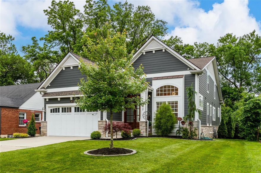 Located in the heart of Ladue is this 5 yr young home rivaling new construction. Thoughtfully upgraded and designed thru-out with features like soaring ceilings, wood floors, and high-end lighting. The centerpiece of the home is the breathtaking kitchen boasting Beck Allen cabinetry, Bosch appliances, walk-in pantry, and a massive center island with granite. Entertain effortlessly in the adjoining GR with 13ft ceilings, a gas fp, plantation shutters, and provides access to the covered back porch overlooking the fully fenced backyard with a charming firepit area. Retreat to the MF primary suite and bath with heated marble flooring & deluxe shower. A formal LR, DR, laundry, and .5 bath complete the main. The UL boasts a loft space, 3 beds; 1 ensuite and the 2 others share a bath. More living space can be found in the LL with full bath and 2 rec spaces & extra storage. Premium quality thru-out, zoned hvac, custom millwork, beamed ceilings, 2car garage, & more all in a fabulous location. Additional Rooms: Mud Room