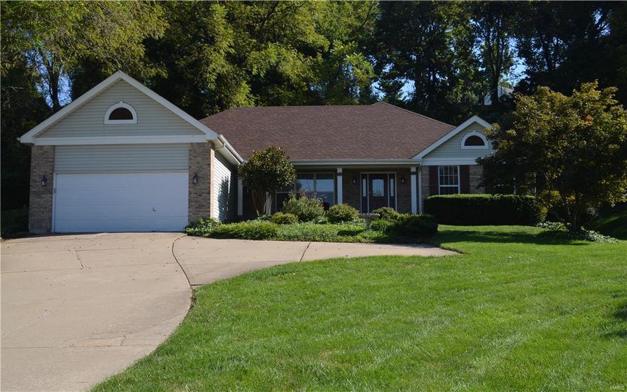 Your relaxing getaway awaits in the well located Edgemont subdivision!  This well maintained home sits on a 1/2 acre lot at the end    of a quiet culdesac.  This three bedroom 2 bath home has easy access to Hwy 370, local restaurants and parks.  This open concept home has a recently updated eat in kitchen that features a gas stove, granite transformation counter tops, large center island, and pantry.  Additional features include new flooring, gas fireplace, centrally located laundry/mud room off of garage, and separate dining room.  The spacious master suite/spa includes built in shelves, walk in closet, dual vanity, walk in shower, and separate hot tub room.  Additional rooms each have 2 closets.  The partially finished lower level with rough in is carpeted and ready for entertainment.  Back upstairs, you can unwind on the private back patio that backs to woods.