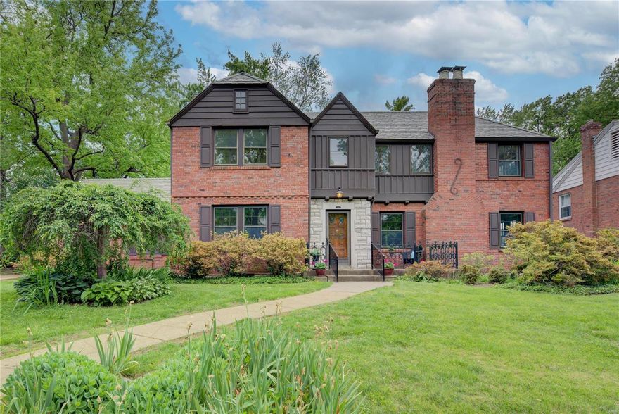 Outstanding curb appeal and an exceptionally large lot offer many opportunities to create your dream home. Move right in or redecorate to your taste. Impressive architectural details both inside and out. Rich natural woodwork, arched doorways, crown molding, a beautiful staircase, gleaming wood floors, built-in shelves and drawers, 2 fireplaces, and an expansive front porch. Spacious rooms throughout this light-filled center hall floor plan home. Large family room with vaulted ceiling and big windows overlook the back yard with patio. Plenty of room to add a pool and still have plenty of yard left. Huge master bedroom with walk-in closet. Eat-in kitchen. Main floor laundry and adjacent shower. 2 car garage. Lower level recreation room. This house is well priced with seller's to make no additional repairs. An excellent opportunity for some lucky buyer.