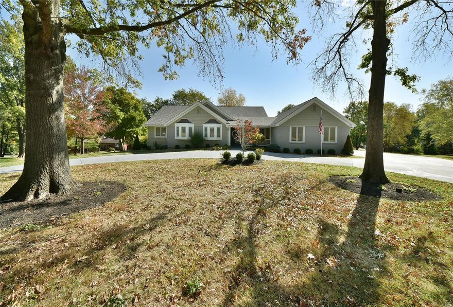 Nestled in a park-like setting this impressive & welcoming home awaits you. Situated on a 1.1 acre landscaped cul-de-sac lot in prestigious Barrington Place in Town and Country, the home boasts 4 spacious bedrooms, 3.5 bathrooms, wrap-around composite deck, gazebo, 3-car garage & in-ground swimming pool. The large kiichen has granite counters, tons of storage & custom cabinetry, breakfast room & a 6 burner island gas cooktop. To the left is a Butler's Pantry & bar perfect for drinks & set-up when entertaining. The master suite is huge & truly impressive. It leads to a bedroom that can also be utilized as an office, nursery or a very large second walkin closet & also has access to the deck, gazebo & pool area. The lower level has so much potential and is only partially finished with an enormous area for storage or expansion of the living area. The roof is less than a year old! Priced to accommodate cosmetic updates, this is your chance to move into this well-established neighborhood.