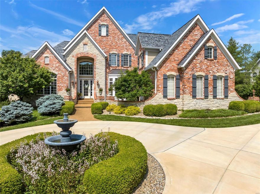 This STUNNING 1.5 story home is an ABSOLUTE SHOWSTOPPER. From the moment you arrive you'll be impressed by the exceptional styling, gorgeous curb appeal & beautiful groundscapes. Situated on 1.61 private, semi-wooded acres in the heart of Chesterfield, this amazing home features 5 bedrooms, 5 full baths, 2 half baths, finished lower level & over 7,600 sqft of living area. The open floor plan, spacious room sizes, high ceilings, exceptional custom millwork, attractive fireplaces & countless luxury amenities all contribute to the comfortable & inviting character of the home. This property has the quality construction & high end finishes you’d expect in a listing of this caliber. The outdoor living space is second-to-none w/ newer spa-like Gunite pool & hot tub, stone water feature & exterior fireplace. Other outstanding features include 4-car side entry garage, surround sound & tasteful storage shed. At last, a home for the Buyer who wants it all. WELCOME TO YOUR PERSONAL PARADISE.