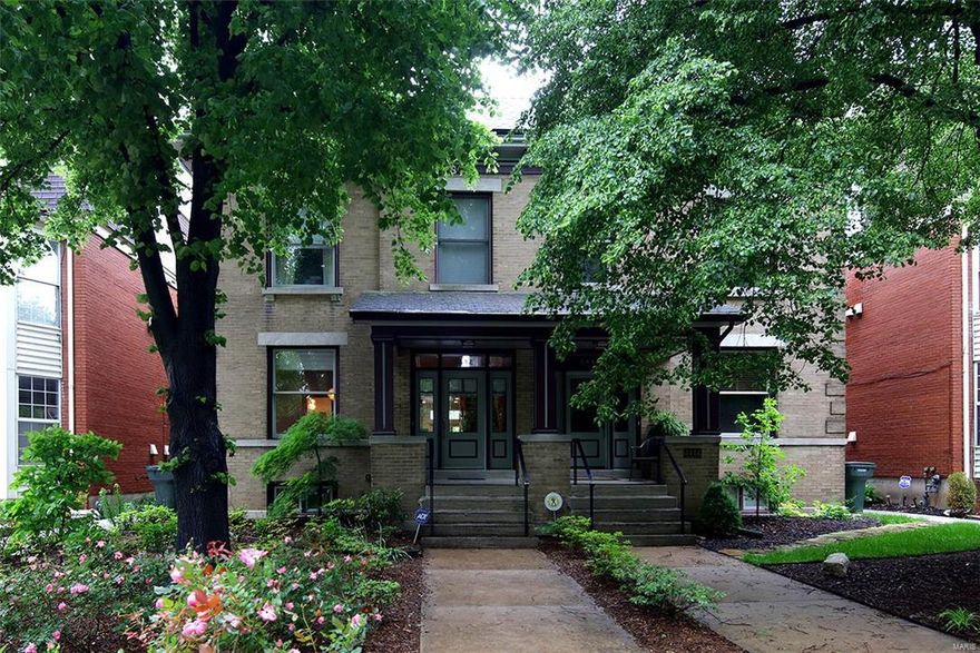 Outstanding fee-simple Central West End townhome with over 2200 SF, plus a finished lower level. Home features hardwood floors, solid hickory doors & trim, nice foot ceilings, skylights, newer roof and open floor plan. Main level has spacious kitchen w/granite counters, updated appliances, breakfast bar and opens to living room & dining room. 2nd floor amenities include master suite with private balcony, fireplace, walk in closet, recently updated master bathroom, additional bedroom, den, full bath & laundry. Finished lower level offers guest bedroom, full bath, office/rec room & lots of storage. Hosting friends and family is made easy with open floor plan leading to private deck off of living room, patio, charming fenced yard, 2 car garage & 2 additional parking pad spaces. This home is located on a quiet cul-de-sac street less than 3 blocks from shops, restaurants on Euclid. This is a true gem!