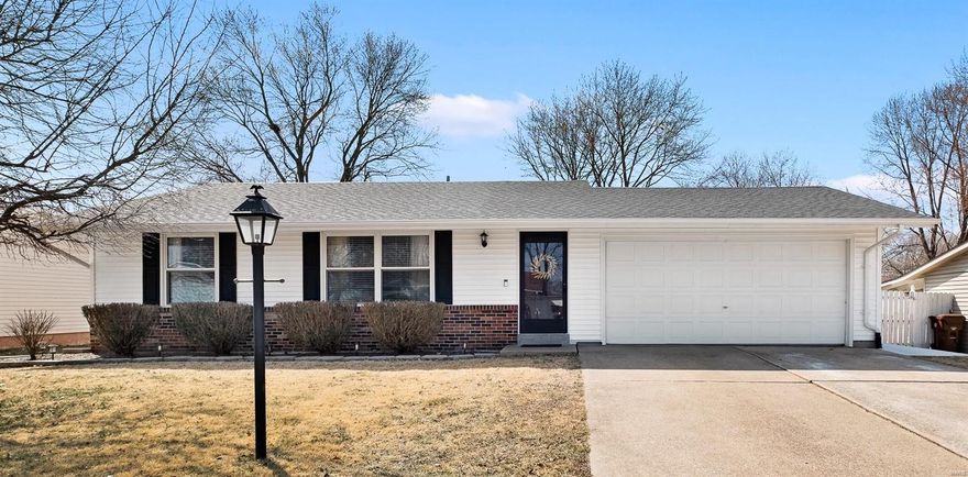 Exceptional 3 bed, 2 full bath ranch with nearly 1800 sq. feet of living space, is located off Mid Rivers Mall Drive in the Fort Zumwalt East school district. Living room has crown molding, luxury vinyl plank flooring and fresh paint. Kitchen has updated appliances including gas range, tile backsplash and ceramic tile flooring. Breakfast room has ceramic tile flooring and sliding glass door that opens to newer patio, and fenced in level yard. Master bedroom has luxury vinyl plank flooring and fresh paint. Main floor bath boasts updated vanity, luxury vinyl plank flooring, and shower/tub combo. Lower level family room features carpeting, custom woodwork and fresh paint. Sleeping area/office in lower level has luxury vinyl plank flooring and fresh paint. Full bath in lower level has vinyl flooring and shower.