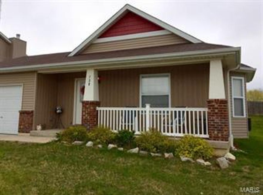 Buyers financing could not come together and their loss is now your gain! we are back on market! will not stay there long, What are you waiting for? MOVE IN READY - Welcome Home to this Brick front Ranch home with 3 bedrooms and 2 full baths. Entry way welcomes you to the Great Room with Bay Window and a massive Open Floor Plan that allows for great furniture placement for any owner. Enjoy cooking in this Kitchen area that boasts Custom Cabinets and plenty of Counter Space "ALL KITCHEN APPLIANCES STAY WITH HOME". Inflatable Hot tub, Fire Pit stay with home. Master Bedroom Suite with Tray Ceiling and a Large Walk-In Closet. Covered Side Patio is private for entertaining. Main Floor Laundry, Ceiling Fans, and Neutral colors throughout. Covered Front Porch and 1 Car Garage w/Opener adds to the charm of this Beautiful home.