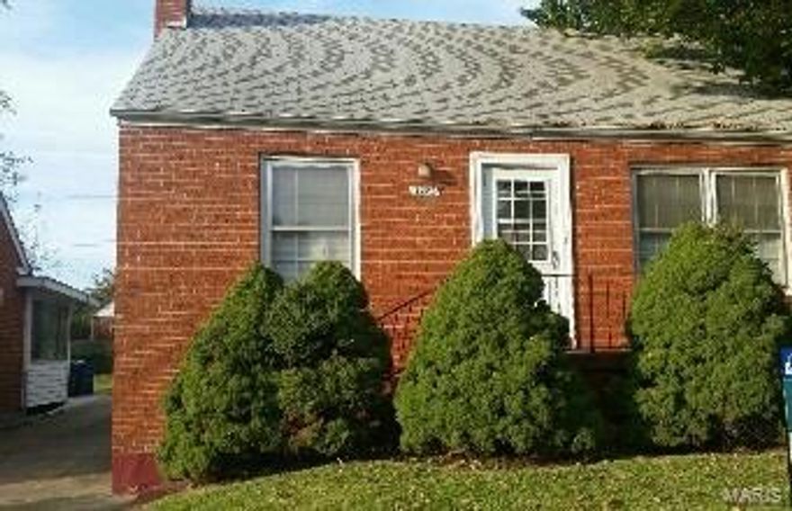 This home is great for someone looking to rehab.  Ready for your updates.  Great location in Richmond Heights; near Richmond Heights Recreation Center.  Close to I-64 and I-44.  Metro-link station nearby as well as shops.