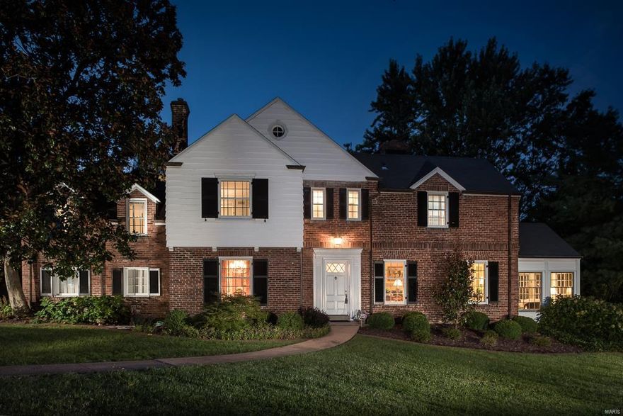 This impeccably maintained traditional home in the heart of Ladue is walking distance to Reed school. With 4300 square feet and an open floor plan this home offers coziness & energetic vibes.  The living room boasts gorgeous built ins, fireplace and french doors leading to a cheery sun room.  The elegant dining room leads into into the chefs kitchen with ample counter space, double ovens, gas cook top & custom cabinets and is open to the spacious family room w/ beamed ceiling, built-ins, wood burning fireplace and floor to ceiling bay windows providing access and overlooks the scenic back yard with gorgeous brick patio.  Off the kitchen is a mudroom that leads to the garage and driveway.   A large master suite with private entrance, abundant closets & updated master bath, 3 additional nice sized bedrooms and 2 updated baths complete the 2nd floor.  The lower level offers a recreation room w/ tons of storage.  Hardwood floors, extensive millwork, recessed lighting, sprinkler system. Additional Rooms: Sun Room