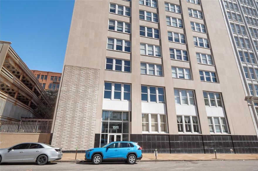 WELCOME HOME to this BEAUTIFUL, UPSCALE, DOWNTOWN LOFT with over 1400 sq. ft. located in the heart of the LOFT DISTRICT! This modern loft has concrete floors, tall ceilings, POER WINDOW SHADES with REMOTE and the BEST south facing view! The AWESOME kitchen features 42' cabinets, a large ISLAND, GRANITE COUNTERTOPS, under cabinet lighting and updated appliances! There are 2 bedrooms, 2 full bathrooms and IN UNIT LAUNDRY in this modern unit! The master BEDROOM SUITE features ceramic tile flooring, a sunken tub and a LARGE WALK-IN CLOSET! Building amenities include a newer fitness room, pool table, lounge, and more! There are 2 full and separate bedrooms with tons of space for a guest or office! This location is seconds from Washington Avenue without the street noise! This unit includes 1 covered parking spot in the attached garage. The MASTER BEDROOM SUITE offers a second great view with tons of natural light! Walk to all downtown attractions! Location: Downtown
