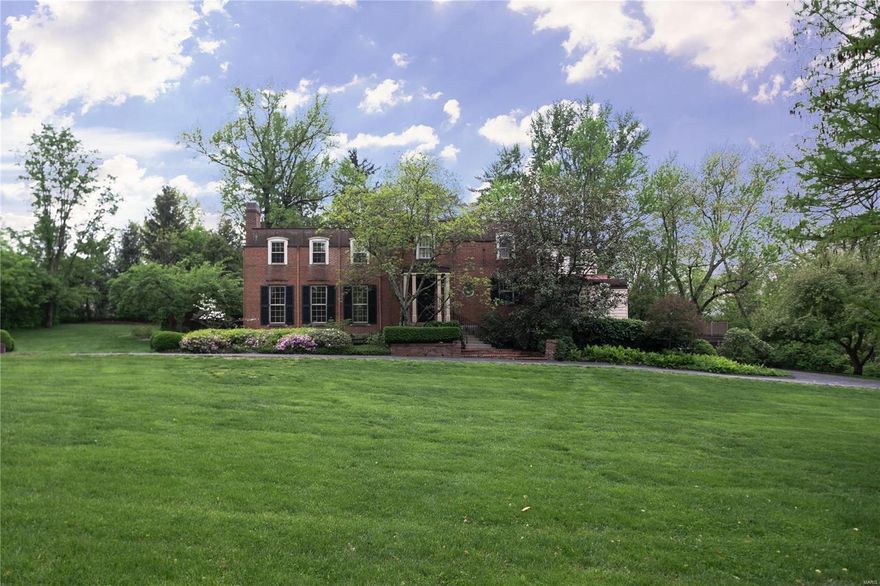 Wonderful opportunity in fabulous Upper Ladue to either rehab or start fresh! Beautiful lot with 4+ bedrooms, 4.5 bathroom house. Eat-in kitchen with room for possible expansion to create kitchen-family room; 2 car garage, pool. Enjoy lovely views in all directions. Additional Rooms: Sun Room
