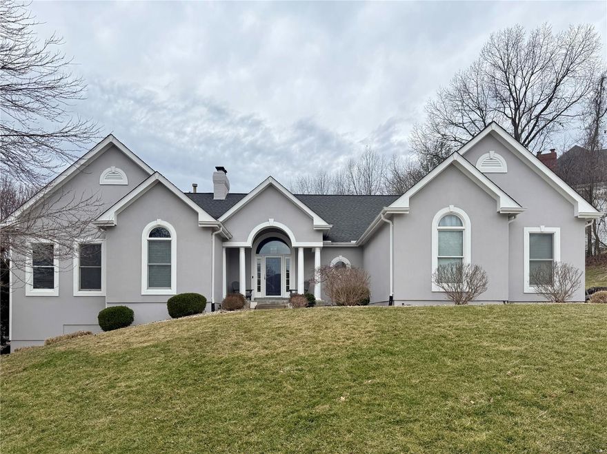 Welcome to this gorgeous atrium ranch! Step into the inviting foyer & be greeted by gleaming wood floors & soaring vaulted ceilings that flow throughout the main areas. The great rm offers a cozy wood-burning fireplace & a dramatic wall of windows. The dream kitchen boasts a center island, granite countertops, 42” cherry wood cabinets, a gas cooktop, double ovens, & seamless flows into the breakfast rm & sunrm. The vaulted primary suite is a true retreat with a large walk-in closet & a full bath with double vanities, a jetted tub & a walk-in shower. A dining rm, laundry rm, 2 addtl bedrms & 1.5 baths complete the ML. The walk-out LL expands your living space with a large rec rm, walk-behind wet bar, 2 bedrms, 2 full baths & an exercise area. Outside, your private backyard oasis awaits — complete with a sparkling inground pool & a relaxing hot tub. Along with a whole house generator & a 3-car garage, this one-of-a-kind home offers the perfect blend of luxury, comfort & outdoor serenity. Additional Rooms: Sun Room