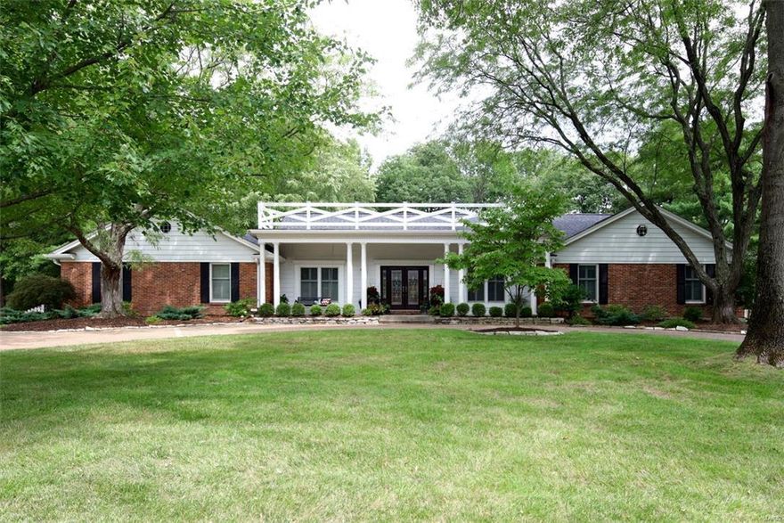 Showings begin Saturday August 20th! OPEN HOUSE Sunday, 8/21/16, 1-3.
Beautifully updated 5 bed, 3.5 ba ranch located in the highly coveted Ladue Downs Neighborhood! Open floor plan, hardwood floors, vaulted ceilings, large bedrooms all with professionally finished closets, fully fenced yard with beautifully landscaped patio, finished basement with extra bath, kitchen, workout room and craft room, and easy living with 2 car oversized attached garage right into mud room/laundry room! You will LOVE the gourmet eat in kitchen that walks out to patio and the XL Master suite that offers newly remodeled bathroom, his and hers walk in closets and sitting room with fireplace and private patio access. Brand new roof and gutters, newer systems, newer windows, circle driveway...the list goes on! This spectacular property is one of a kind and move in ready!