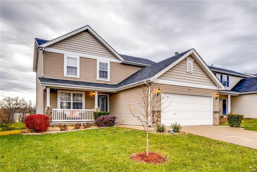 This immaculate maintained home features newer laminate flooring throughout main floor (2015), newer stainless steel appliances (2015), recently finished basement w/ a bathroom, amazing deck & patio & a recently installed retaining wall in the beautiful backyard.  Walk into the large open great room w/ amazing flooring.  The kitchen features tons of cabinets, stainless steel appliances, center island & pantry.  The breakfast area offers plenty of natural light & opens to the beautiful deck perfect for entertaining.  Master Bedroom Suite includes a deluxe bath w/ double vanity & separate shower & tub.  Bonus loft area on the 2nd floor. The recently finished basement offers tons of extra space and walks out to a large patio & fenced yard. It also features a bathroom & extra space perfect for a play area.  The home also includes a stereo system that is hooked up to kitchen, living room & deck. This is a move in ready home & won’t last long!