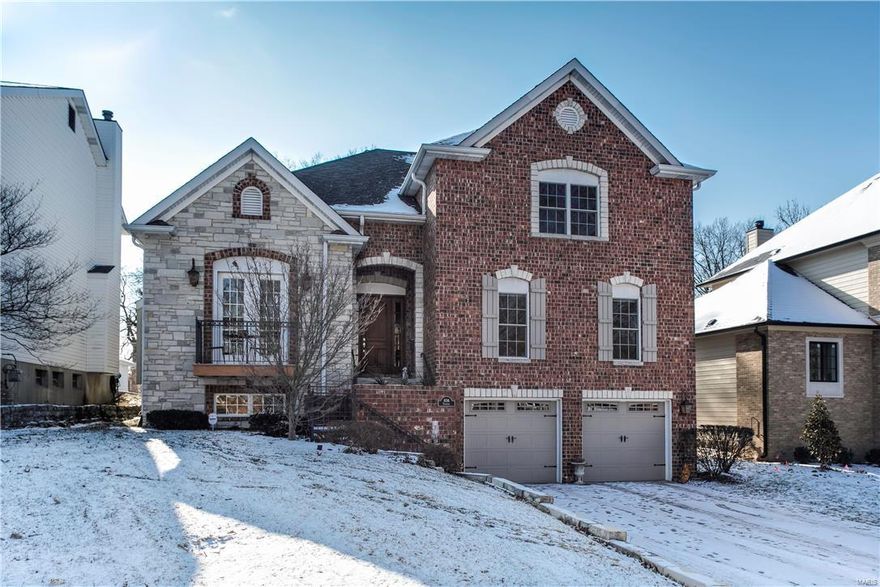 The "HOTTEST" area for NEWER homes, walking distance into Clayton's popular business/rest/shopping district. An exceptional built 12 year old home offering wonderful finishes and comfort through-out. Over 4,200 sq. ft., of living spaces. Brick & Stone front w/wall mount gas lanterns. Front entry w/18 ft ceiling & designer chandelier. 1st fl: Living Rm w/wrought iron balcony, granite surround gas fire place, 11 ft ceilings; Dining Rm w/coffered ceiling & designer chandelier; cooks Kitchen w/a center island and 3 prep stations featuring granite counters & Viking Professional appliances; Butlers Pantry; Breakfast Rm w/great natural light & plantation shutters; Hearth Rm w/lg limestone gas fire place and walkout New screened porch and patio; Laundry/pantry rm; Office; Bedrm or media rm; Full bathroom. 2nd fl: Luxurious Master Suite w/large walk-in shower & walk-in closet; 2 bedrm suites w/full bath's. LL w/fin recreation rm;a sauna, full bath and oversized 3 car garage. Fenced in backyard. Additional Rooms: Sun Room