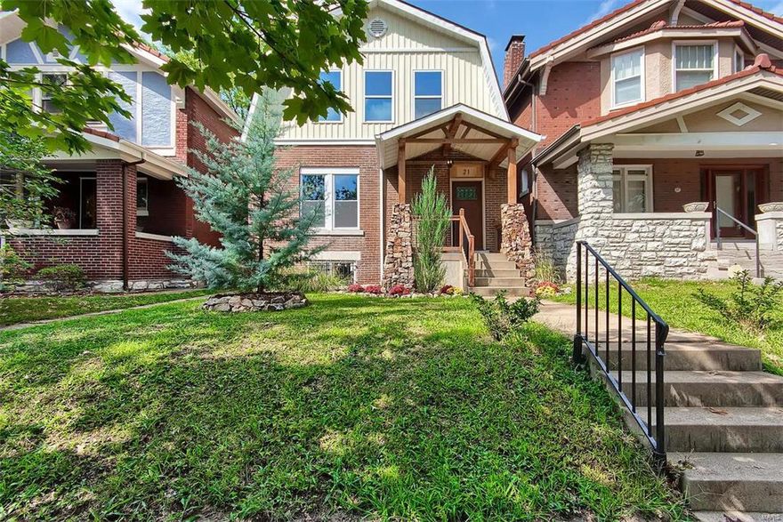 Don't miss this phenomenal Forest Park renovation! - completely gutted to the brick & redone top to bottom with all new systems, electrical, plumbing, dual-zoned HVAC & more! Architect designed & professionally executed, this home features a spacious open concept floor plan on main level great natural light, custom millwork, high-end fixtures throughout! Open living & dining rooms make for great entertaining & comfortable for functional daily living. Elegant kitchen boasts a *mobile* island, granite counter tops, stainless appliances, & breakfast area. Upstairs you will find 3 large bedrooms & 2 exquisite bathrooms featuring stone tile & custom cabinetry. The master bedroom suite features a large walk-in closet and a private full bath. New over-sized and extra-tall garage with built-in overhead storage. GATED PARKING. Three season room is perfect for relaxing and just the right size yard for a city garden.  Three minute walk to Forest Park, Barnes Hospital, The Grove, SLU High, & more!