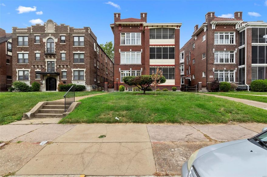 WOW! Check out this 10,197 sq. ft. BEAUTIFULLY UPDATED 7 UNIT multifamily building in the beloved Central West End neighborhood! Gross monthly rent: $8,590/mo with room to increase! THREE-3 bed/ 2 bath units, THREE-1 bed/1 bath units, PLUS a NEW additional 1 bed/1 bath unit in the basement! Apt. 3N lease expires 5/31/22. All other leases expire 7/31/22.  3 bed/ 2 bath units in the area now renting for $1,895-$2,250!(Check out 6018 Pershing Ave renting at $1,950 or 6041 Waterman renting at $2,550!) Great opportunity for midterm or short term rental as well! Gut rehabbed building. Enjoy the perks of low cap ex going forward. All units have updated bathrooms and fully equipped kitchens complete with stainless steel appliances, dishwashers, & WASHER/DRYER IN-UNIT! Beautiful hardwood floors throughout, NEW Roof (2020), updated electric, PVC plumbing, PEX water lines, HVAC & hot water heaters. Driveway leads to a detached 3 car parking garage with 4 additional paved off-street parking spots!