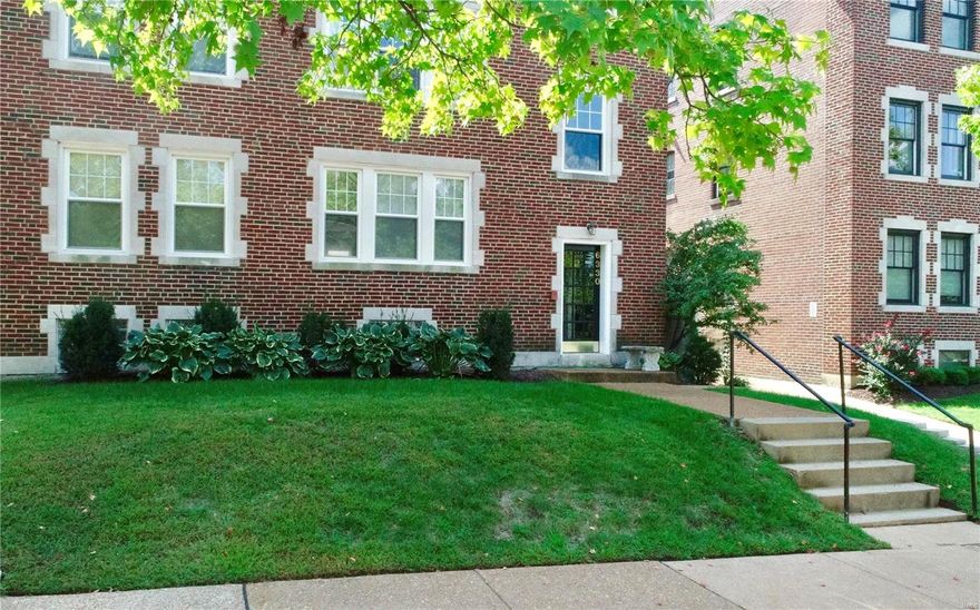 Owner occupant or investor opportunity for Clayton 3 family. Superb location, Across the street from Captain School  and near DeMun cafes, restaurants and shops. Walking distance to Forest Park and Washington University. There are  three, 3 bedroom, 2 bath units with sunroom. Excellent floorplan, light and spacious units ( almost 2000 sq feet each unit) Small yard and 3 car detached brick garage. Fully leased.  Rental buildings like this one are rare in Clayton.... most have already been converted to condominiums! Do not disturb tenants....