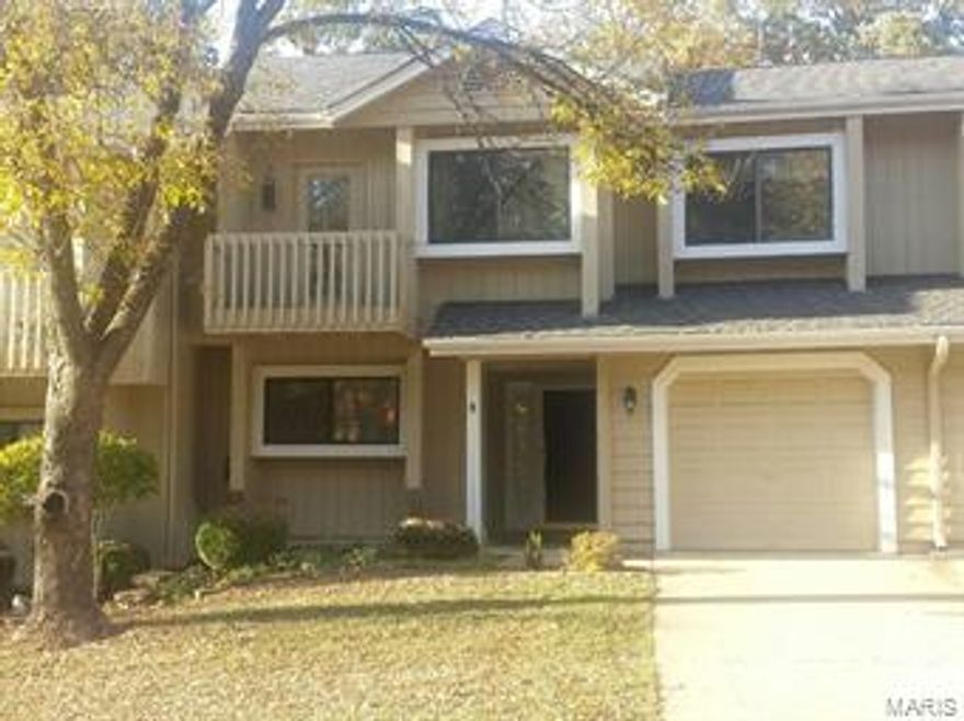 Back on the market, no fault of the seller and the best part, a Home Inspection is available at the property! This well maintained, rustic 2 bedroom, 2 story home is priced to sell. Enjoy all the Community Association amenities of gorgeous Lake St. Louis including two lakes, clubhouse with bar/restaurant, tennis courts, & more! Covenants and Restriction available at the property. This home offers a 2 story open great room with 2 skylights, ceiling fan, wood burning fireplace and a view backing to trees. Entry foyer opens to the spacious eat in kitchen with ceramic tile, black on black smooth top electric stove, dishwasher and a stainless steel microwave. The vaulted master bedroom has access to the private balcony and master bathroom with separate vanity sink, pocket door to the double bowl vanities, separate shower and large garden tub. There is plenty of closet space including more storage outside just off the 10x12 patio. Seller paid home warranty too! Call today, Move in Ready! Location: Suburban