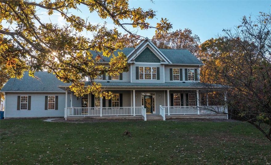 Come take a look at this quiet quaint country living homestead! The home has a total of about 4000 sq ft of living space. There's 42 acres with a nice 1 ac lake that is stocked with bass, bluegill, & catfish. The property has 20 acre of wooded mature timber & about 20 acres of open pasture ground making it ideal for cattle or horses. There is multiple huge outbuildings for the hobbyist. There's a 40x80 machine shed, 16x20 barn, 60x60 shop with a 16x60 second floor. There's even a chicken coop with enclosed runs, a pergola, tool shop & wood shop. The views of the surroundings Osage County are gorgeous where the house sits up on the hill. Deer & turkey all over this piece of property and frequent the fields almost every morning and night. The perfect place for you and the family to get away from it all. Not many properties have this large of home and plenty of space to store equipment, toys, and animals. Property is just a short drive away from the Gasconade River & the Dry Fork Creek