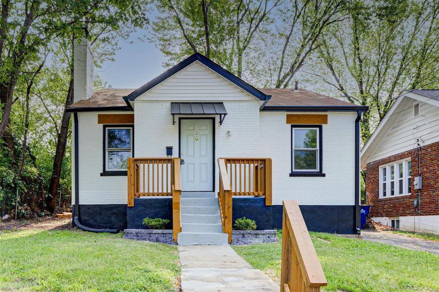 This fully renovated brick bungalow is located in the WEBSTER GROVES school district in highly desireable Rock Hill. This adorable home boasts farmhouse chic fixtures and design with newly refinished original hardwood flooring, granite countertops, and custom kitchen cabinetry. Enjoy the open-concept, light filled living & dining room. Two spacious bedrooms complete the main level. Original hardwood floors throughout. Lower level offers additional family room area, full newly renovated bath, and laundry/storage space. The yard is spacious and partially fenced with 6ft wooden privacy fence. You're just a short walk to restaurants, fitness centers, coffee shops, and many retail shops! Just minutes to HWY 40.