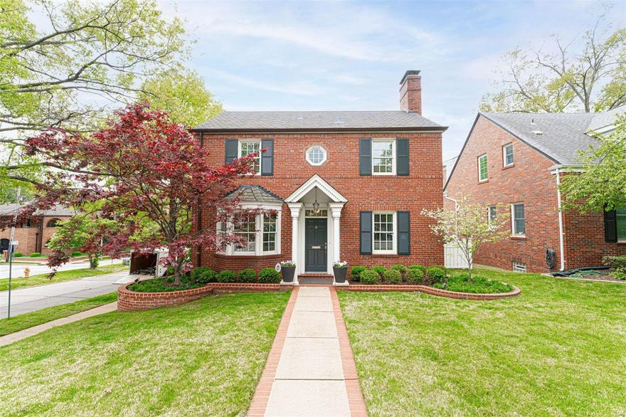 Back on the market w/ a fresh new look, this premier residence and/or a low maintenance condo alternative is w/in walking distance to downtown Clayton in the heart of Clayton Gardens. A full renovation & addition fit for today's life style w/ a 1st floor primary suite w/ coffered ceiling, his/her closets & a 2020 remodeled bath w/ heated floors, soaking tub & separate vanities. A light-filled kitchen/hearth room w/ 9 ft ceilings, built-ins, gas fireplace, breakfast bar, custom cabinetry, gas range & stainless steel appliances leads to an outdoor terrace/LR. A spacious office, DR boasting a bay window, formal LR, 1st floor laundry & updated 1/2 bath. Upstairs includes 3 bedrooms & a recently remodeled bath. Finished lower level/rec room w/ work space, wet bar, maple cabinetry & 1/2 bath. An abundance of storage space throughout home, an oversized attached 2 car garage, aggregate driveway & located on a corner lot. All fireplaces are conveyed "As Is."