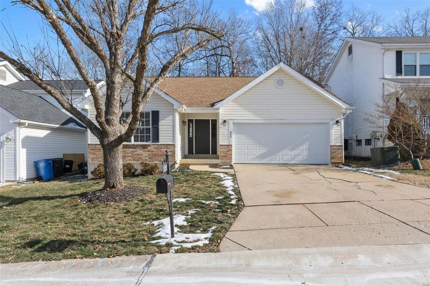 Open Sat 1/20 12:00 - 2:00 p.m...Natural light soars into this immaculate, move in ready,  open ranch style home!  Vaulted great room and kitchen, main level primary bedroom with it's own full bath [includes whirlpool tub/shower combo and a walk in closet!] and an open stairwell to finished space in the LL!!  Nicley sized deck off breakfast room with a fenced yard!  A woodburning fireplace in the great room, newer AC, updated bathrooms and kitchen [yes the stainless steel fridge stays!] with 42" white soft close cabinets, a gas range and granite countertops!   The LVP flooring thorughout connects the spaces as does the neutral interior.  Commuting is so versatile with quick access to 141.  Lower level has a seperate storage room, nicely sized laundry area, and LOTS of space to expand in the newly finsihed rec room space !!  VAlley Park occupancy & Fire inspections completed allowing for immediate occupancy!!