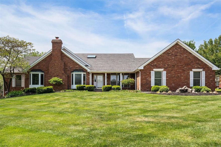 Welcome to this sprawling ranch nestled on 1 acre of picturesque ground. The large entry invites you to this generous home with over 6000 sq feet of living space. Natural light pores through numerous windows and skylight making this a bright and cheery home. The vaulted beamed ceilings add a sense of grandeur. The spacious updated kitchen will be cherished by any cook. Enjoy your meals in the breakfast room overlooking the lush backyard and pool. The great room is the ideal place to relax, especially by the fireplace in the colder months.  The walk out lower level features a wet bar, 2 bedrooms, a large bathroom, a large family room, and a media/game room, just waiting for your special touch. The back yard paradise showcases the inground pool and patio, perfect for those summer nights! Large 3 car garage, professional landscaping. Additional Rooms: Mud Room