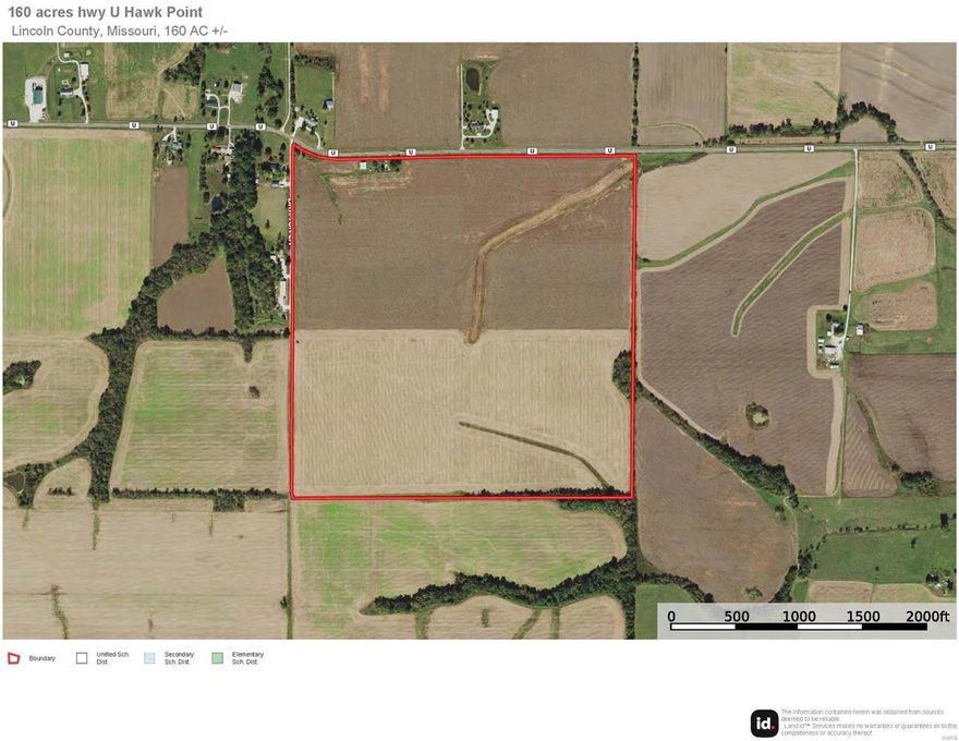 Nestled in the beautiful countryside near Troy, MO, lies a picturesque agricultural property boasting lush fields of soybeans & corn. This expansive land, strategically planted w/these essential crops, offers endless opportunities for agricultural endeavors. W/ample storage space in the barn, it provides shelter for machinery, equipment, ensuring the smooth operation of farming activities throughout the seasons. For convenience & practicality, the property also features a one-car garage. This versatile space can accommodate a vehicle or serve as a workshop for various projects & maintenance tasks, offering a place to store tools & equipment. One of the property's most alluring attributes is its proximity to nature. Situated in an area renowned for its abundance of wildlife this land lies in the heart of big buck country. Even with this serene rural setting, this property benefits from excellent accessibility due to its highway frontage. Within minutes, residents visitors can reach Troy