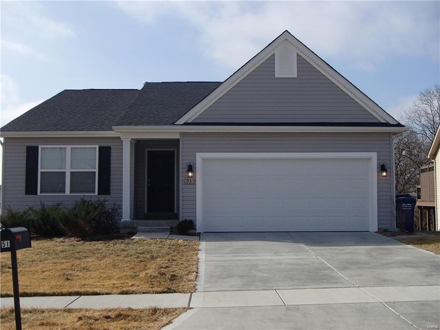 Back on the market through no fault of seller, buyer's home did not close.

This home is ready for you to move in now!!  Located in the popular Villages of Huntleigh Ridge this  modified DaVinci model has had the kitchen  upgraded to an extraordinary gourmet kitchen. The large center island offers lots of work space and the 5 burner gas cook top stove and 2 large double ovens make cooking and entertaining a breeze.  You will love the master suite bathroom which offers a large walk in shower and double bowl vanity.  Need a little space away from the kids?  Then this split floor plan is just for you.

Downstairs is just begging to be finished - the full walkout basement  includes 3 full size  windows and a rough out for a 3rd bathroom as well as engineered floor trusses.  Your family will also enjoy the community pool and there is a playground for the children.  Access to hwy 40 and hwy 70 are quick and easy.  
(Listing agent is related to sellers)