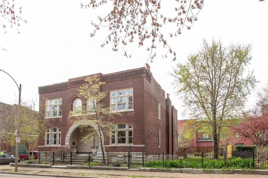 Charming home in historic Lafayette Square neighborhood. Fabulous wrought iron fence out front creates a beautiful first sight leading up to the unique circular arch of the street side porch.  Home has impressive large front windows to let in lots of natural light. Large side yard and massive patio are great outdoor spaces to enjoy whether entertaining or just relaxing on your own. With over 2,500 square feet the inside offers lots of space to put your stamp on. Original brick work present throughout the house as well as some other unique features. The 10 foot ceilings create a feeling of grandeur. The house also includes two private parking spots in back.  Rehabbed in 2013 with updated electric and plumbing and newer HVAC and water heater.  Agent owned.