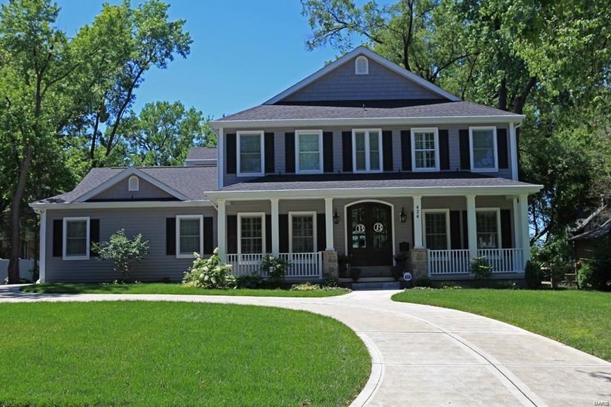 TBB- This is a RARE find !! 100 ft wide lot with a side entry 3 car garage.  Potential detached garage for a 4th car or storage. This 4 bdm,3 full bath with 2 half bath as well, hardwood thruout the 1st floor, Gourmet kitchen with huge island & custom cabinetry+ a Butler's pantry, wainscoting in DR & Foyer, crown molding thruout the 1st floor, 9 ft basement pour, 9 ft main floor with ample 8 ft 2nd floor,Brkfst Rm ceiling, 10' Master Bdrm ceiling in tray with crown molding,Master suite w/ separate tub & shower w/2 shower heads & dual vanities w/ granite counters, Master closet by St. Louis closet. 3 Lg bedrooms w/ Jack n Jill bath & Ensuite bath. 1st floor Mudroom w/ 4 cubbies, 2nd floor Laundry room w/slop sink & ceramic tile. LL can be finished, backyard is perfect for pool or beautiful entertainment area. Leisure 20 minute walk to downtown Kirkwood!! Hurry-this one will not last!  Call for more information on how to get a Lewis Built Home for your client! Additional Rooms: Mud Room COOL: 14 SEER+