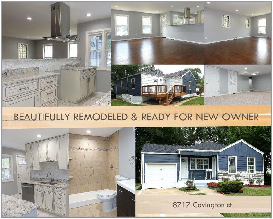 OVER 1600sqft OF LIVING SPACE - 4 BEDROOMS - 2 FULL BATHROOM - 1 CAR GARAGE - FINISHED LOWER LEVEL WITH LARGE RE/ROOM - WALKS-OUT TO A LEVEL FENCED BACKYARD WITH DECK & UTILITY SHED - THIS BEAUTIFULLY REMODELED BRENTWOOD BUNGALOW FEATURING UPDATES GALORE - New Roof, Gutters & Downspouts, New Entrance & 6 Panel Doors, Vinyl Windows, Freshly Painted Interior, Refinished Hardwood Floors, New Carpet & New Baseboards. Gorgeous Kitchen with Brand New Soft Close Cabinets, Granite Countertop, Glass Tiles Backsplash & Stainless Steel Dishwasher, Sink & Range Hood. Great tile job on Kitchen Flooring & Bathrooms, which both are renovated with New Vanities & Accessories. This is just a snippet of a long list of updates  ...GREAT OPEN FLOOR PLAN. GREAT LOCATION - House nested on quiet Cul-De-Suc, near all the shopping, restaurants  & entertainment, and everything else what Great Brentwood has to offer. DON'T SNOOZE.