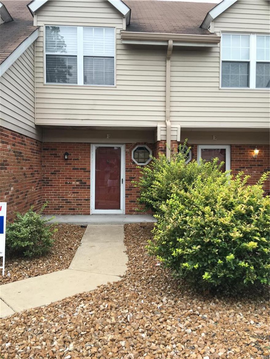 SELLER IS MOTIVATED FOR TO SELL THIS PROPERTY!!
Welcome to 3606 #F Candlewyck Drive.  Nice townhome style condo with new carpet installed throughout the home 2016".  Great room has functional wood burning fireplace, large kitchen with new flooring(2016) and updated 1.5 bath (2016) on main level. The 2nd level features  extra large master bedroom with walk-in closets, a 2nd bedroom with walk in closet , 1 bath, and laundry area.  The condo has a 1 car garage and a designated parking space (F) for that extra vehicle.  Nice patio area overlooks lake and huge common ground. The complex is within close proximity to the county library, grocery store and the new Florissant Wal-Mart. SELLER IS OFFERING A HOME WARRANTY AND WILL PAY SOME CLOSING COST!! Location: Other