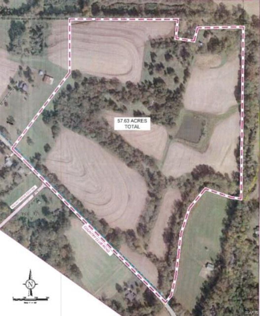 Wonderful development opportunity on this 57 +/- acre lot.  This is a great area just outside of Washington, MO and near shopping for a residential development.  Phase 1 environmental has already been completed.  There is adjacent public sewer and water available.
$25,000.00 per survey acre