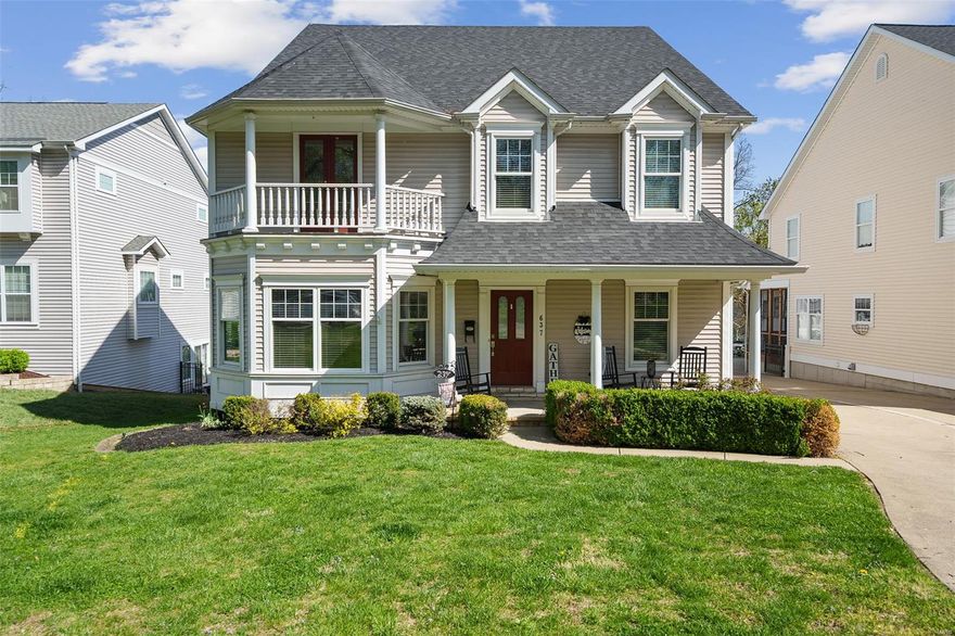 Welcome to 637 E. Madison—the Kirkwood home you’ve been waiting for! This beautifully updated 4 bed, 4.5 bath home offers two primary suites—one on the main level and one upstairs—perfect for flexible living. Enjoy a spacious floorplan with large rooms, fresh flooring, quality  infinishes, white cabinetry, stainless steel appliances, updated countertops, and generous storage throughout. The great room features a gas fireplace and flows into a stylish kitchen and mudroom with built-in cubbies. Additional highlights include a two-car attached garage, main floor and second-floor laundry, and a partially finished basement with a huge rec room. Recent upgrades include a new roof, HVAC, and a fully renovated upstairs primary bath. The fenced backyard offers plenty of green space—all just minutes from downtown Kirkwood. Move-in ready and full of charm—don’t miss it! Additional Rooms: Mud Room