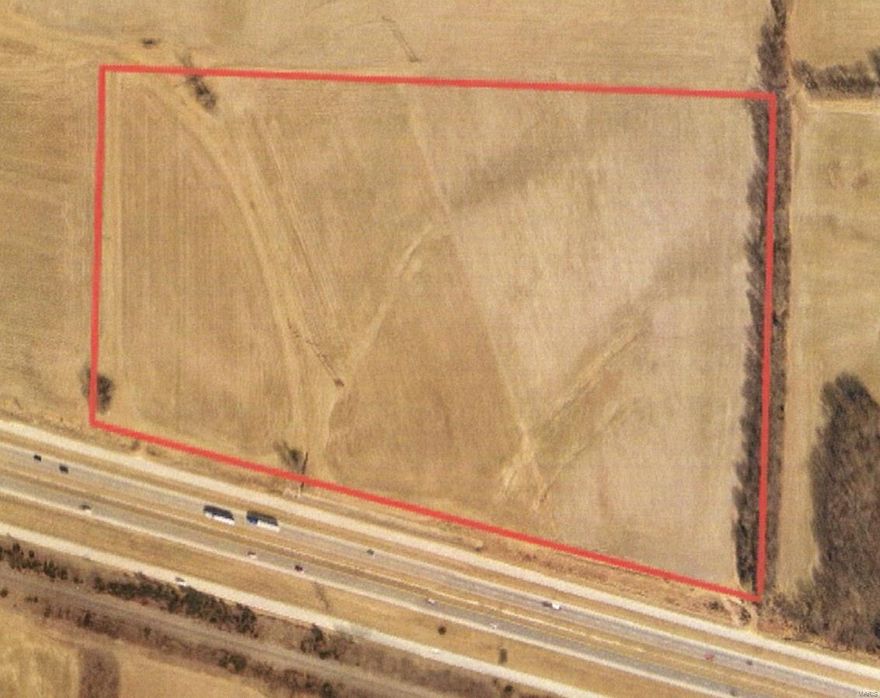 The property is sitting directly on Interstate 70. It is open and currently being farmed. Property has any potential, zoned Ag and it is unincorporated Warren County. There are also two bill boards on the property that are leased out at this time. Commercial, residential. High visibility for any use.