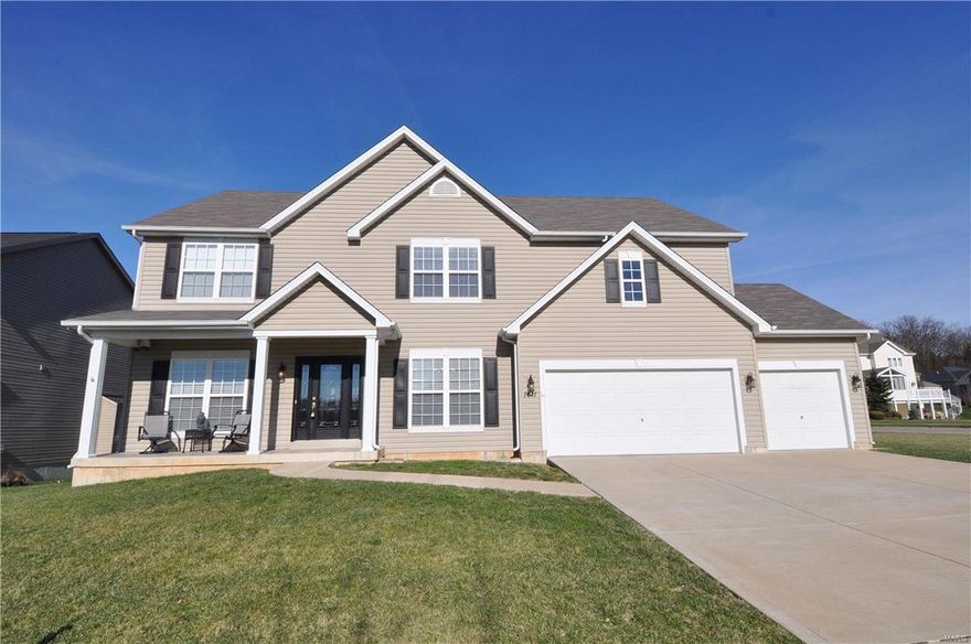 Est. 2007: PRICE REDUCED and REPAINTED! Check the comps...instant equity! Ideal location with new road being built to access Hwy 70 from subdivision. Tons of space in this 3000+ sf home. Every room is huge, every bedroom has a walk-in closet. The floor plan is designed for how people live. Extra family room upstairs, laundry room with space for a laundry sink just a few feet from the master bedroom, stairs to the upstairs off the back of the house rather than by the front door. Kitchen has GRANITE counters and GAS STOVE. Recent upgrades include brand new carpeting, irrigation system to keep your grass green during hot summer months, electric pet fence, mud room built-in bench w/cubbies to keep things organized, upgraded leaded glass front dr. Save $$$ on utility bills w/zoned smart thermostats, but only 1 furnace/AC unit to maintain. Basement lookout window/bathroom rough-in makes it easy to add a real bedrm downstairs. Refrigerator and home protection warranty included! **SEE VIDEO** Additional Rooms: Mud Room