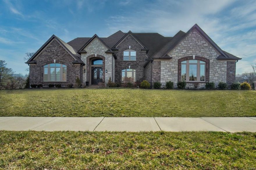 1.5-Sty, gated community w/4Bd, 6Bths (4 Full/ 2 Half) & 6200+ Sqft of living space. 2-Sty Foyer w/marble flanks Office & Dining Rm w/coffered ceiling, chandelier & access to Butler’s pantry. 2-Sty Great Rm wall of windows, gas FP w/raised marble hearth & display niche, chandelier & open staircase w/wrought iron spindles. Kitchen w/42” cabinetry, quartz counters, center island/breakfast bar, wine cooler, SS appliances, double granite composite sink, appliance garage, walk-in pantry, Breakfast Rm & Hearth Rm. Master Suite tray ceiling, walk-in closet & bay; Bth finds ceramic tile, dual vanities w/granite, tub & separate shower/spa. Completing Main Floor-Powder Rm w/marble, chandelier & vessel sink, a utility Bth, Mudroom/Laundry Rm w/marble & double SS sink. UL Loft & 3 spacious en suite Bd! W/O LL w/rough-in plumbing! Highlights: hardwoods, O/S 3-car garage, security system, rear patio & composite deck. Additional Rooms: Mud Room
