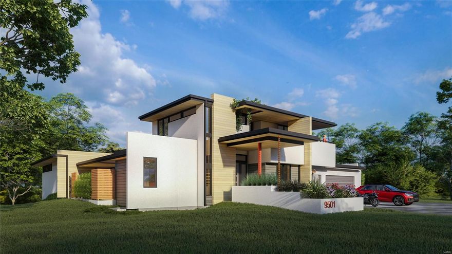 Exquisite 1.5-story modern custom home property combines contemporary design w/ luxurious amenities, offering the perfect blend of comfort & style. Spanning approximately 3,300 sq ft, this residence features a sleek exterior w/ clean lines, large windows, & a mix of materials for a sophisticated look. Step inside to discover a spacious, open floor plan flooded wi/ natural light. The gourmet kitchen is a chef's dream, complete with high-end appliances, custom cabinetry, & a large island perfect for entertaining. Living areas seamlessly flow together. The main floor primary is a true retreat, boasting a private balcony, w/i closet, & a spa-like en-suite bath w/ a soaking tub, &  separate shower. Upstairs, you'll find two additional bedrooms and plenty of storage. Outside, a sparkling pool, & multiple seating areas for outdoor enjoyment. The three-car garage and driveway provide plenty of parking space.
Don't miss this opportunity to own a piece of modern luxury in a serene neighborhood.