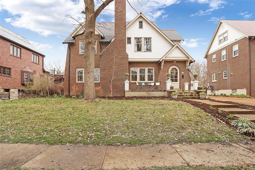 3rd floor square footage likely not included in tax records.  Best of both centuries in this energy conscious home.  The current owners installed a geothermal HVAC system (dual & zoned).  The large living room features an Inglenook fireplace (functional wood burning & relined).  It also features wood beamed ceilings and  leaded glass windows. The deck is covered with a pergola that has native Norton grape vines. The kitchen has been renovated and a breakfast room added.  The kitchen features an AGA 5 burner gas and electric range, range hood, pasta faucet and newer counter depth refrigerator and breakfast bar.  The three bathrooms have been renovated.  The master suite includes a walk-in closet and a sitting room (could be returned to a bedroom).  The 3rd floor was recently redone, has new thermal windows and R-40 insulation.  The lower level was also recently refurbished and includes an exterior door, an egress window, full bath with walk-in shower and spectrum infra red sauna.