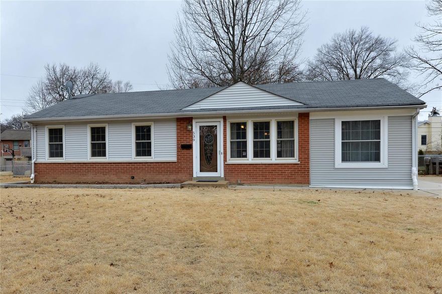 Charming updated home!  Wood floors in the living room, dining room, and kitchen.  Updated kitchen features cabinets with crown molding, new granite countertops, backsplash and smooth top range.  Updated light fixtures and fans.  Master Suite with updated vanity, mirrors and tile floor in the master bath.  Three other bedroom on the main level which is hard to find!  The hall bath also has been updated with a new vanity and tile floor.  Finished lower level with large rec room,  utility room, and a full bath with new vanity.  Level fenced yard with a patio and utility shed.  New carpet in basement. New roof being installed prior to closing.