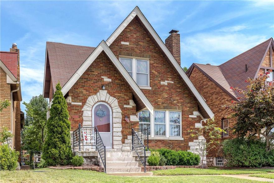 This adorable 3 bedroom, 1 bath 2 story home with a 2 CAR GARAGE awaits the next happy owner!  The great floor plan and beautiful architectural details make this home both functional and charming.  You'll love the gleaming hardwood floors throughout, TALL 9 FT. CEILINGS ON MAIN FLOOR, arched doorways, beautiful stain glass and block windows, extensive 3 piece crown and deep base moldings throughout.  Upon entry, you'll love the quaint foyer that directs you to a T staircase which leads you to both the kitchen and the upstairs.  Large dining and living rooms along with a functional kitchen complete the main floor.  Kitchen exits to a glass enclosed porch and a fenced backyard.  Upstairs, you'll find 3 SPACIOUS bedrooms with the master having a WALK-IN CLOSET and another space for office area or additional closet area.  Beautifully maintained with zoned HVAC, NEWER main stack, NEWER ROOF (2011), NEWER water line. Open SUNDAY 7/16 from 1 to 3.