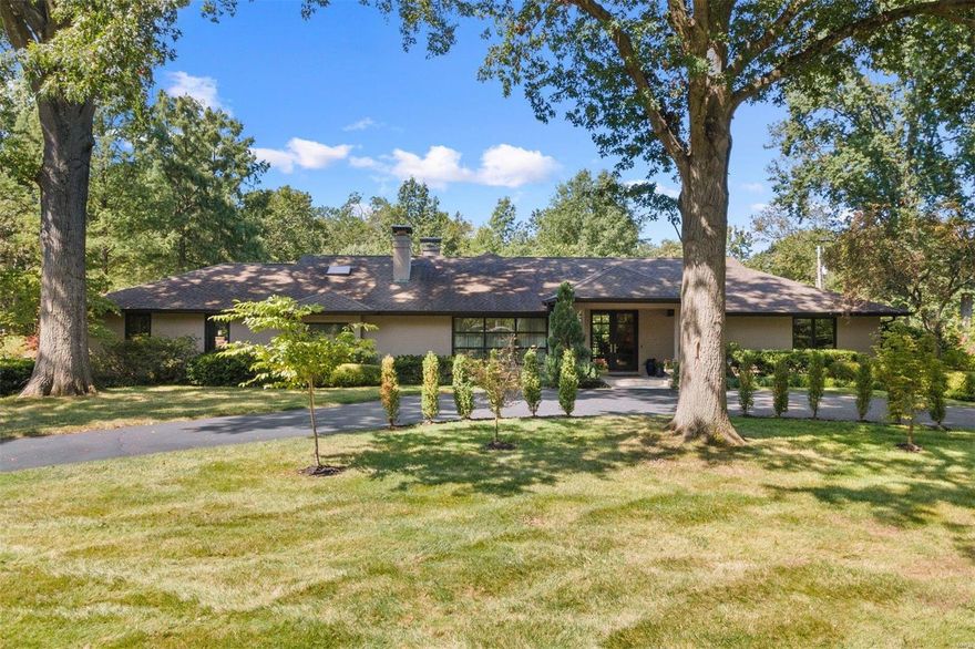 A Twenty-First Century whole house renovation makes this sprawling ranch a rare find. Welcome to a world of comfort, luxury, & space in the heart of Frontenac. This home offers everything you've dreamed of, & more with 4 generous bedrooms & 3 stylish bathrooms. A split bedroom design offers privacy with the primary on one side of the home & 3 additional bedrooms on the other side. The living area with high ceilings & windows creates a sense of airiness & space. Perfect for hosting gatherings. Primary bath boasts a luxurious spa-like feel. Gourmet kitchen features top-of-the-line appliances, ample counter space with 2 islands, & Butler’s Pantry. Down the open staircase, you'll find a threatre room, wine cellar, & gathering space. Outside, discover 1 acre lot with endless possibilities. Whether you're a gardening enthusiast or dream of an outdoor oasis, this lot has you covered. Enjoy the tranquility of a suburban retreat & convenience of nearby schools, shopping, & dining. Additional Rooms: Mud Room, Wine Cellar