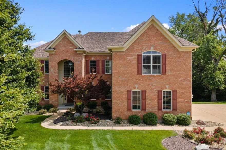 COME SEE THE FRESH NEW LOOK AT MULBERRY TREE! Located in the heart of Creve Coeur, this 5 bed/5.5 bath home is luxury living set on a tranquil cul-de-sac backing to a serene wooded area. The 18 ft. double entry foyer leads to the heart of the home - a spectacular living room with cozy fireplace and large windows overlooking the private backyard. Natural light floods every inch of space, highlighting the decorative moldings. A gourmet eat-in kitchen w/ stainless steel appliances & walk-in pantry is accessible to a large Brazilian hardwood deck. A guest/in-law suite, office, dining room, laundry & 1/2 bath complete the main level. Upstairs features 3 bedrooms (1 ensuite and 2 w/a shared hall bath) & a stunning primary suite w/ spa-like bathroom, private office & large walk-in closet. A large, walk-out lower-level w/ sliding glass doors opens to a paver patio. The additional living space includes a recreation area, exercise room, workshop space & storage.