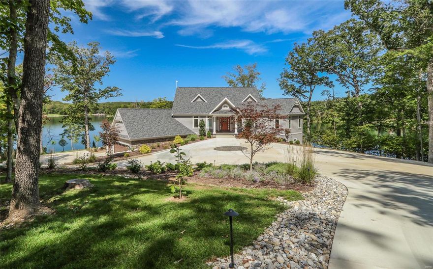 Exquisite! Elegant! Pristine! Describe this property to a tee! Situated to take advantage of views from every room of Innsbrook's premier Lake Alpine, this home was designed to maximize the attributes this property offers.  Imagine waking up to the a sunrise view and enjoying the morning coffee on the stamped concrete veranda or four seasons room.  Built with several remarkable finishes to include custom cabinetry and mill work, tall ceilings, beautiful granite tops, incredible flooring selections, enormous windows offering expansive views from every room are just a few of the features this home offers. When it comes to efficiency, the lower level living created by this unique design coupled with a Geo thermal HVAC is a winning combination for remarkably low utility expense.  The main floor living aspect of this home offers easy access to the outdoor patios, lake access, kayak launching and storage.  The location is certainly one of the top locations on Lake Alpine.
