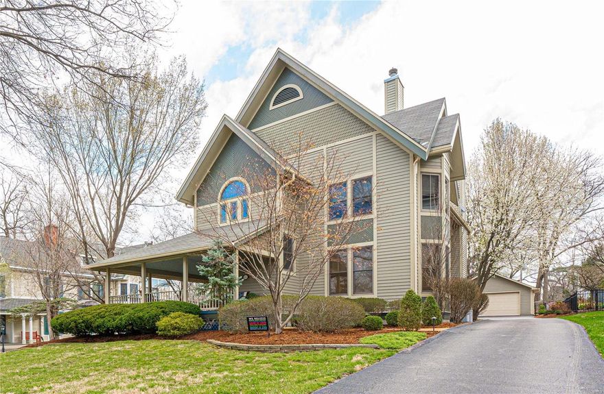 Have you dreamed of owning a Victorian home within walking distance to downtown Webster Groves without the caretaking? This dream can become a reality with this 34 year old beauty. With over 4600 sqft of living space, 128 S Elm gives an old-world feel with updated amenities. With 10 ft ceilings, custom woodwork, & hardwood floors, the home offers a charming eat-in kitchen, open living area, parlor/office area, & separate dining room on the main level. The upper-level primary suite has a fireplace, custom walk-in closet, & bathroom with double vanities, separate shower, & a claw foot jetted tub. Three more bedrooms (one ensuite), two full baths, & a laundry area complete the upper level. A finished basement has space for multiple activities & includes a full bath and a separate room, which could be used as sleeping quarters. For outdoor entertaining, choose from the wrap-around front porch or the private backyard patio. Don't miss this beauty that provides all that Webster has to offer.