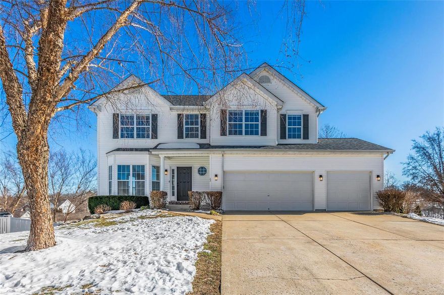 Stunning 2-Story home located in the sought after Spring Lake Estates subdivision in St Charles! This home boasts 5 Bedrooms, 3.5 Bathrooms, & over 3,400 square feet of living space including the finished, walkout Lower Level. Entry Foyer is flanked by the Living Room & leads to the formal Dining Room. Updated Kitchen opens to the Family Room w/ a cozy fireplace; and an updated Powder Room completes the Main Floor. The Second Floor features the spacious Primary Bedroom w/ ensuite Bathroom. The loft area, 3 additional Bedrooms, & the full hall Bathroom complete the Second Floor. Finished, walkout Lower Level boasts a Rec Room, 5th Bedroom, full Bathroom, & ample storage space. Other highlights include: 3 car attached garage, professional landscaping, upgraded baseboards & newer roof. Relax outside on the composite back deck & enjoy the stunning views of the backyard & surrounding trees. Location could not be better – close to major highways, restaurants, shops, & schools!