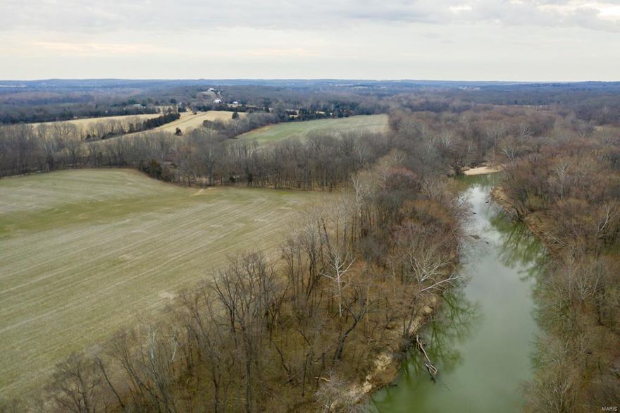If you are looking for the perfect place to hunt, fish, ride your UTV or just get away look no further than this income producing 214 +/- acres in Franklin County, Missouri.  Sitting along the Bourbeuse River just 65 miles from downtown St. Louis, this is your opportunity to have the best of both worlds.  The farm consists of 74 acres of tillable bottoms and 40 acres of fenced pasture. 
After a short drive on the county maintained roads, your driveway starts where the blacktop ends. The farm offers privacy many are after while providing unlimited recreational opportunities. With several barns, a mobile home in excellent condition and utilities on site, the options are endless. Properties of this caliber rarely hit the open market, don't miss your opportunity to own this one of a kind piece of paradise. Additional acreage available.